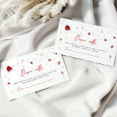 Santa Baby Kerstmis Baby shower Diaper Raffle Informatiekaartje