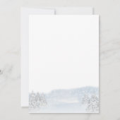 Santa Baby Kerstwinter Baby shower Kaart (Achterkant)