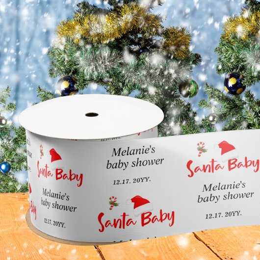Santa Baby Kerstwinter Baby shower Lint