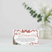 Santa Baby Kleding Kerst Baby Boeken voor Baby Informatiekaartje (Staand voorkant)