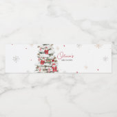 Santa Baby Kleding Kerst Baby shower Waterfles Etiket (Enkel label)