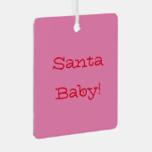 SANTA BABY ORNAMENT VOOR KERSTMIS (Voorkant Rechts)