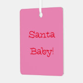 SANTA BABY ORNAMENT VOOR KERSTMIS (Voorkant links)