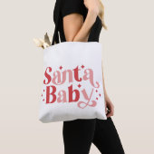 Santa Baby - Retro kersttypografie Draagtas (Dichtbij)