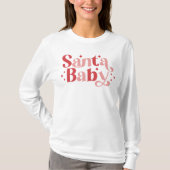 Santa Baby - Retro kersttypografie T-shirt (Voorkant)