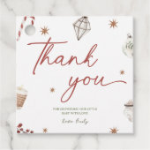 Santa Baby shower Christmas Gift Label (Voorkant)