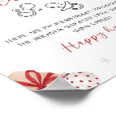 Santa Baby shower het Pacifier Hunt-teken Poster (Hoek)