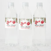 Santa Baby shower Waterfles Etiket (Flessen)