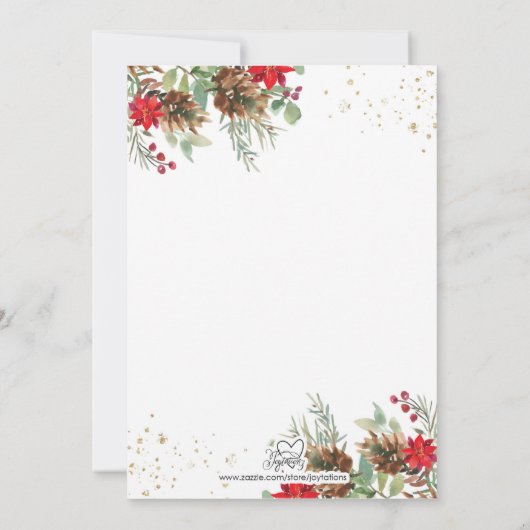 Santa Baby Uitnodiging (Achterkant)