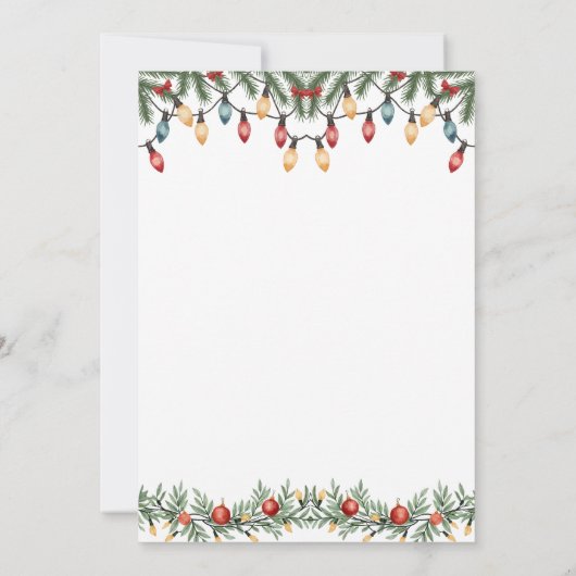 Santa Baby We kunnen nauwelijks wachten op Baby sh Kaart (Achterkant)