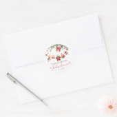 Santa Baby Winter Christmas Baby Shower Sticker (Envelop)