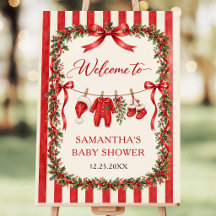 Santa Baby Winter Kerstmis Baby Shower