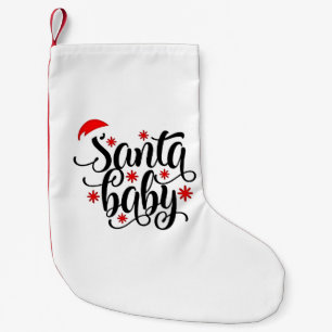 Santa Baby zwangerschapsaankondiging kerstman Kleine Kerstsok