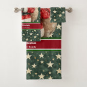  Santa Badhanddoek Set voor Kerstmis Bad Handdoek (Insitu)