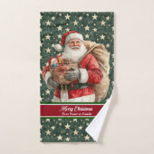  Santa Badhanddoek Set voor Kerstmis Bad Handdoek (Handdoek)