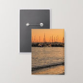 Santa Barbara at Sunset Button (Voorkant / Achterkant)