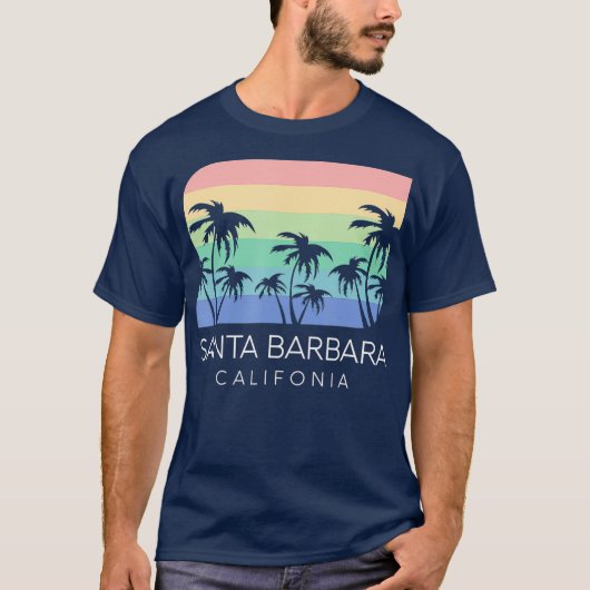 Santa Barbara Beach California Surf  Cali T-shirt (Voorkant)