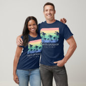 Santa Barbara Beach California Surf  Cali T-shirt (Unisex)