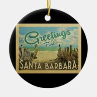 Santa Barbara Beach Vintage Travel