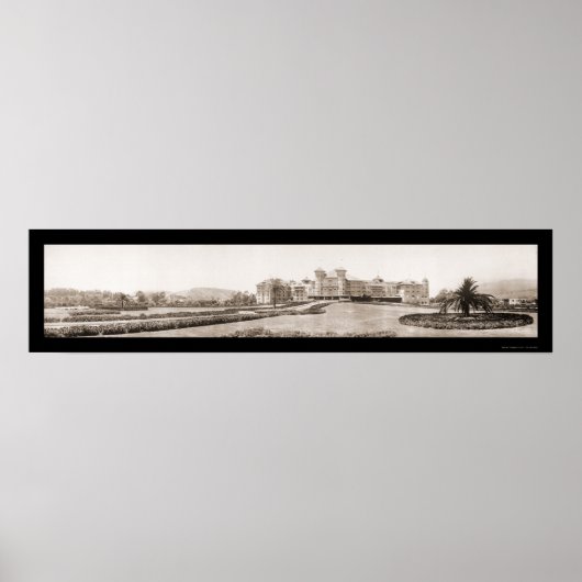 Santa Barbara CA Hotel Potter Foto 1909 Poster (Voorkant)