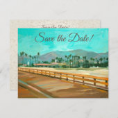 Santa Barbara, CA - Invitation du quai Stearns (Devant / Derrière)