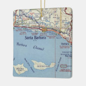 Santa Barbara CA  map Keramisch Ornament (Links)