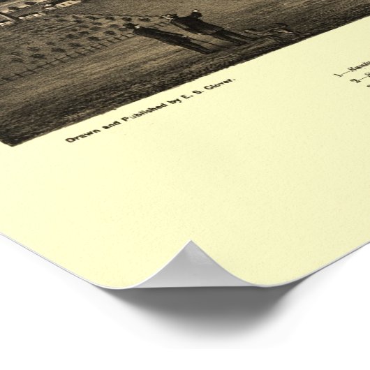 Santa Barbara, CA Panoramic Map - 1877 Poster (Hoek)