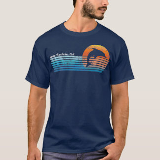  Santa Barbara CA Retro 80 Dolphin T-shirt