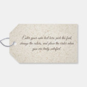 Santa Barbara, CA - Stearns Wharf Cadeaulabel (Achterkant Horizontaal)