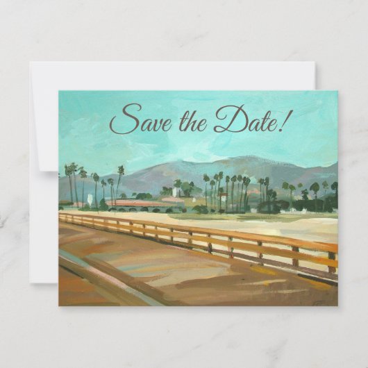 Santa Barbara, CA - Uitnodiging voor Stearns Wharf (Voorkant)