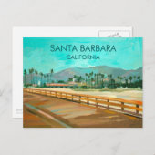 Santa Barbara, CA, VS Briefkaart (Voorkant / Achterkant)
