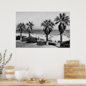 Santa Barbara, CA West Beach Uitzicht Foto Poster (Keuken)