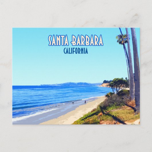 Santa Barbara California Butterfly Beach Montecito Briefkaart (Voorkant)