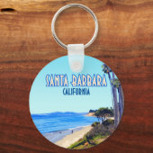 Santa Barbara California Butterfly Beach Montecito Sleutelhanger (Voorkant)