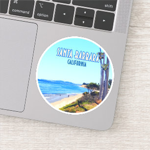 Santa Barbara California Butterfly Beach Montecito Sticker