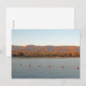 Santa Barbara, California sunset Mountains Card (Voorkant / Achterkant)
