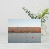 Santa Barbara, California sunset Mountains Card (Staand voorkant)