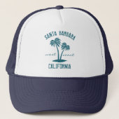 Santa Barbara California West Coast Trucker Pet (Voorkant)