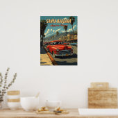  Santa Barbara, Californië Poster (Keuken)