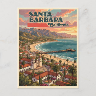 Santa Barbara Californië Reisherinnering Briefkaart