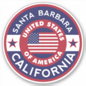 SANTA BARBARA, Californië Sticker (Voorkant)