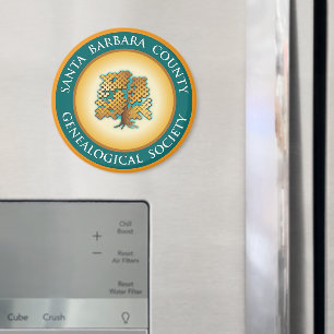 Santa Barbara Genealogical Society Magnet Magneet