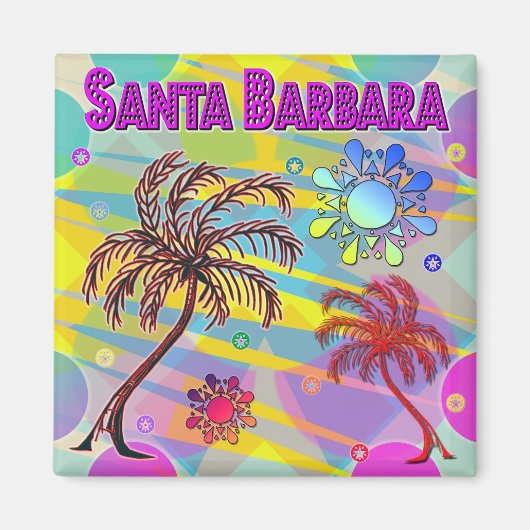 Santa Barbara Happy en Hope Magnet Magneet (Voorkant)