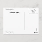 Santa Barbara Harbour Briefkaart (Achterkant)