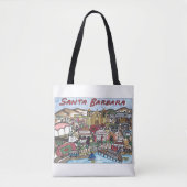 Santa Barbara Map Canvas tas (Voorkant)