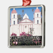 Santa Barbara Metalen Ornament (Links)