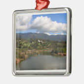 Santa Barbara Metalen Ornament (Links)