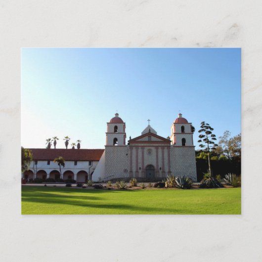 Santa Barbara Mission Briefkaart (Voorkant)