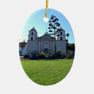 Santa Barbara Mission Keramisch Ornament