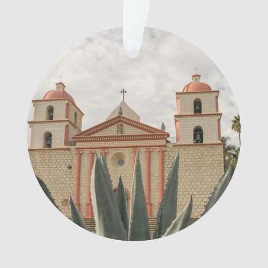 Santa Barbara Mission Ornament (voorkant)
